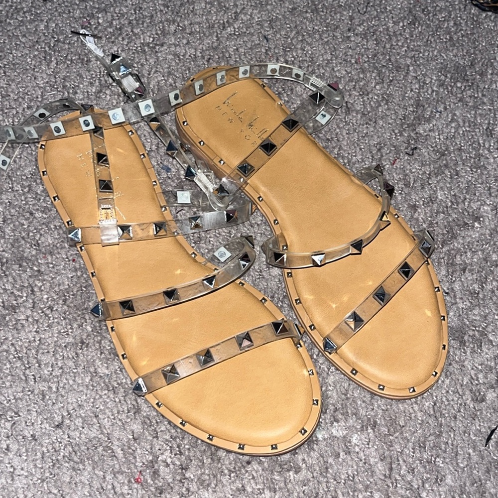NWOT Studded Jesus sandals